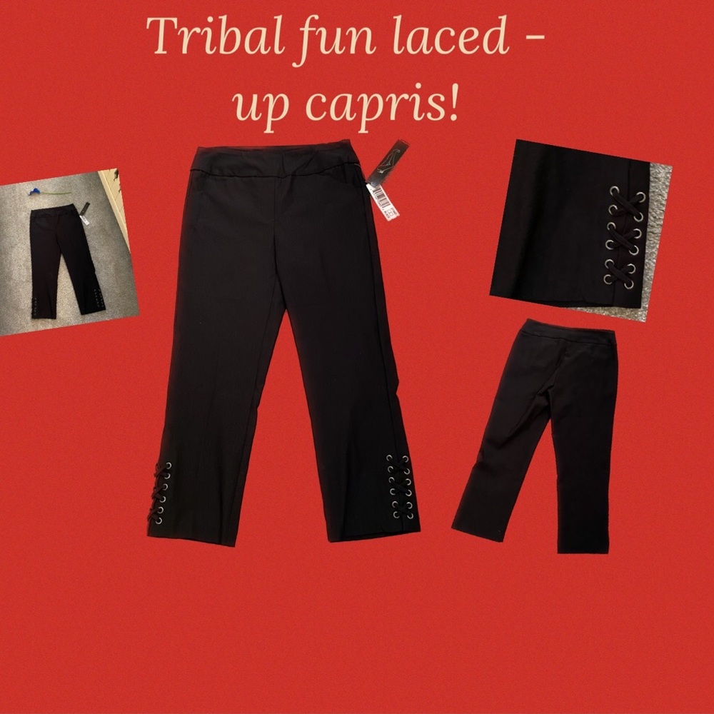Tribal great looking pull-on bengaline capris!